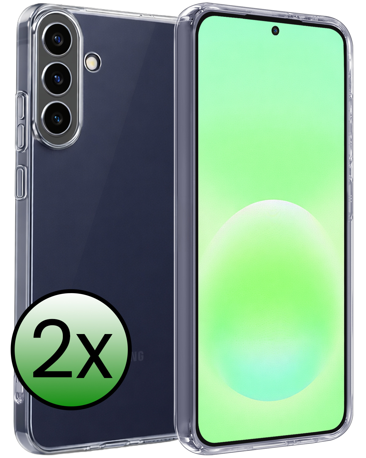 BASEY. BASEY. Samsung Galaxy A57 Hoesje Siliconen - Transparant - 2 PACK