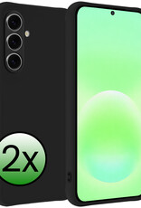 BASEY. BASEY. Samsung Galaxy A57 Hoesje Siliconen - Zwart - 2 PACK