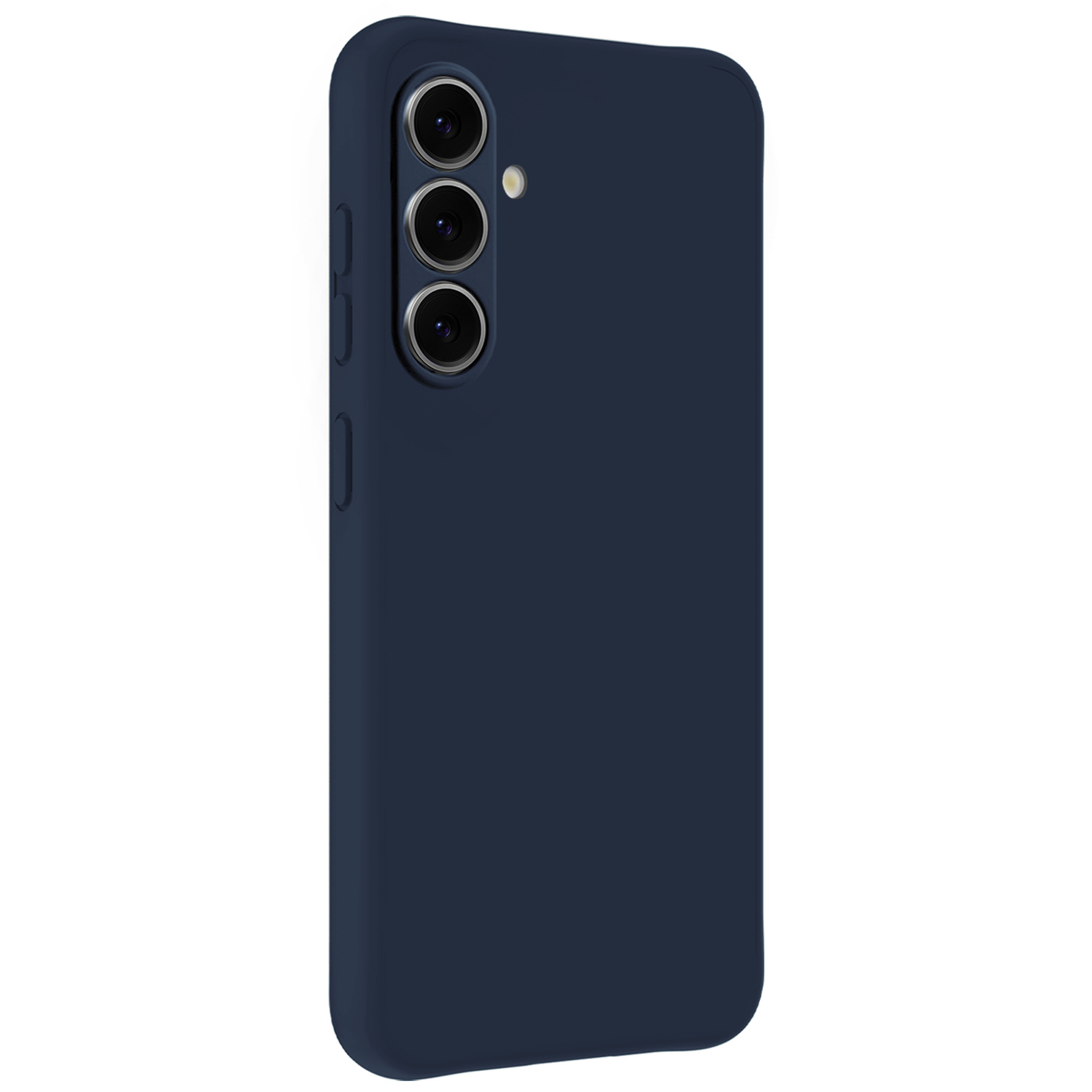 BASEY. BASEY. Samsung Galaxy A57 Hoesje Siliconen Met Screenprotector - Donkerblauw