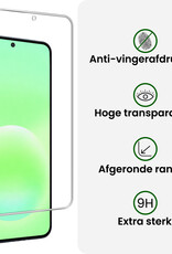 BASEY. BASEY. Samsung Galaxy A57 Hoesje Siliconen Met Screenprotector - Lichtroze