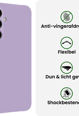 BASEY. BASEY. Samsung Galaxy A57 Hoesje Siliconen Met Screenprotector - Lila