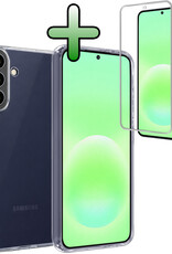 BASEY. BASEY. Samsung Galaxy A57 Hoesje Siliconen Met Screenprotector - Transparant