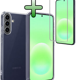 BASEY. BASEY. Samsung Galaxy A57 Hoesje Siliconen Met Screenprotector - Transparant