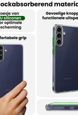 BASEY. BASEY. Samsung Galaxy A57 Hoesje Siliconen Met Screenprotector - Transparant