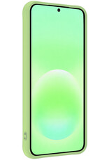 BASEY. BASEY. Samsung Galaxy A57 Hoesje Siliconen Met 2x Screenprotector - Groen