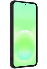 BASEY. BASEY. Samsung Galaxy A57 Hoesje Siliconen Met 2x Screenprotector - Zwart