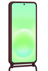 BASEY. BASEY. Samsung Galaxy A57 Hoesje Pashouder met Koord - Aubergine - 2 PACK