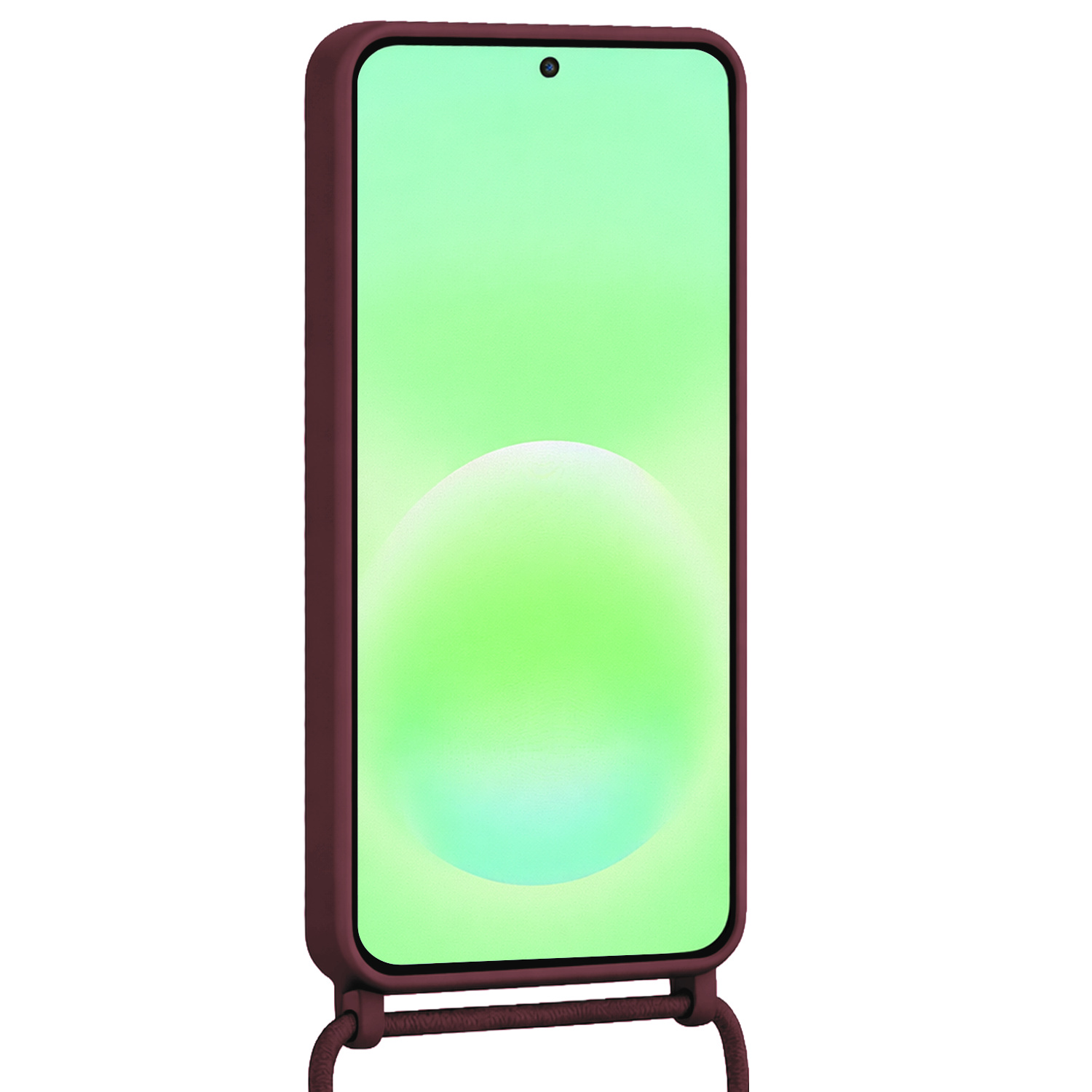 BASEY. BASEY. Samsung Galaxy A57 Hoesje Pashouder met Koord - Aubergine - 2 PACK