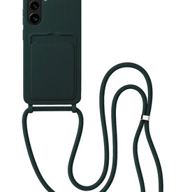 BASEY. BASEY. Samsung Galaxy A57 Hoesje Pashouder met Koord - Donkergroen