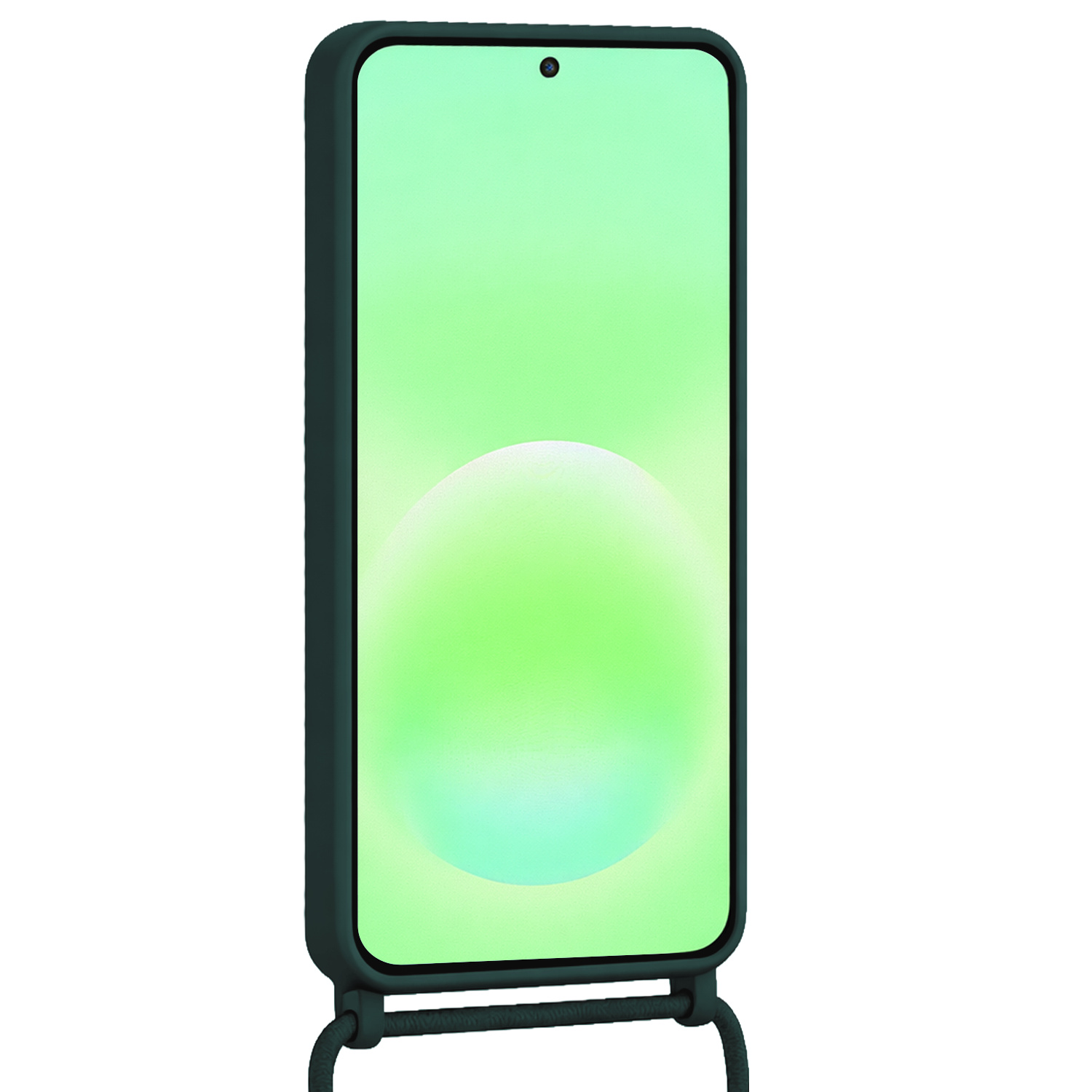 BASEY. BASEY. Samsung Galaxy A57 Hoesje Pashouder met Koord - Donkergroen - 2 PACK