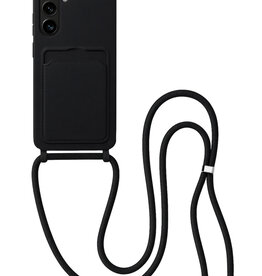 BASEY. BASEY. Samsung Galaxy A57 Hoesje Pashouder met Koord - Zwart