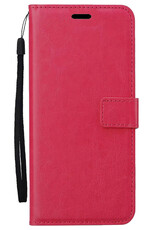 BASEY. BASEY. Samsung Galaxy A57 Hoesje Bookcase - Donkerroze