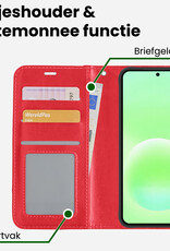 BASEY. BASEY. Samsung Galaxy A57 Hoesje Bookcase - Rood