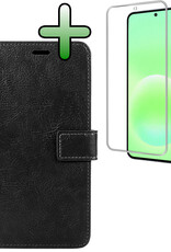 BASEY. BASEY. Samsung Galaxy A57 Hoesje Bookcase Met Screenprotector - Zwart