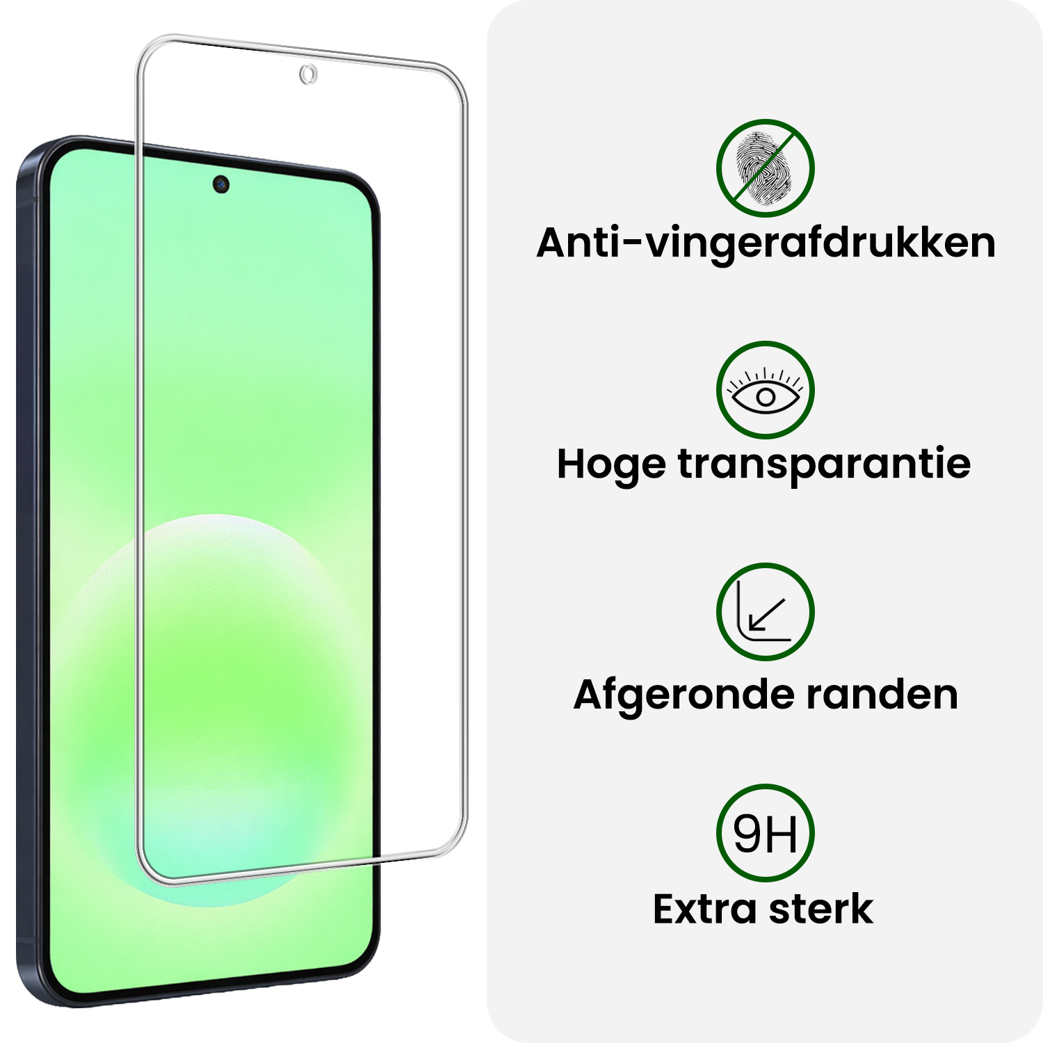 BASEY. BASEY. Samsung Galaxy A57 Hoesje Bookcase Met Screenprotector - Zwart