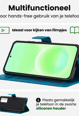 BASEY. BASEY. Samsung Galaxy A57 Hoesje Bookcase Met 2x Screenprotector - Turquoise
