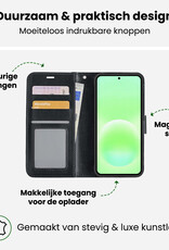 BASEY. BASEY. Samsung Galaxy A57 Hoesje Bookcase Met 2x Screenprotector - Zwart