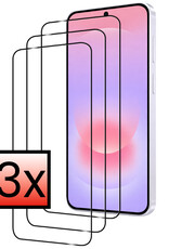 NoXx NoXx Samsung Galaxy A37 Screenprotector Glas Full Cover - 3 PACK