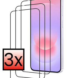 NoXx NoXx Samsung Galaxy A37 Screenprotector Glas Full Cover - 3 PACK