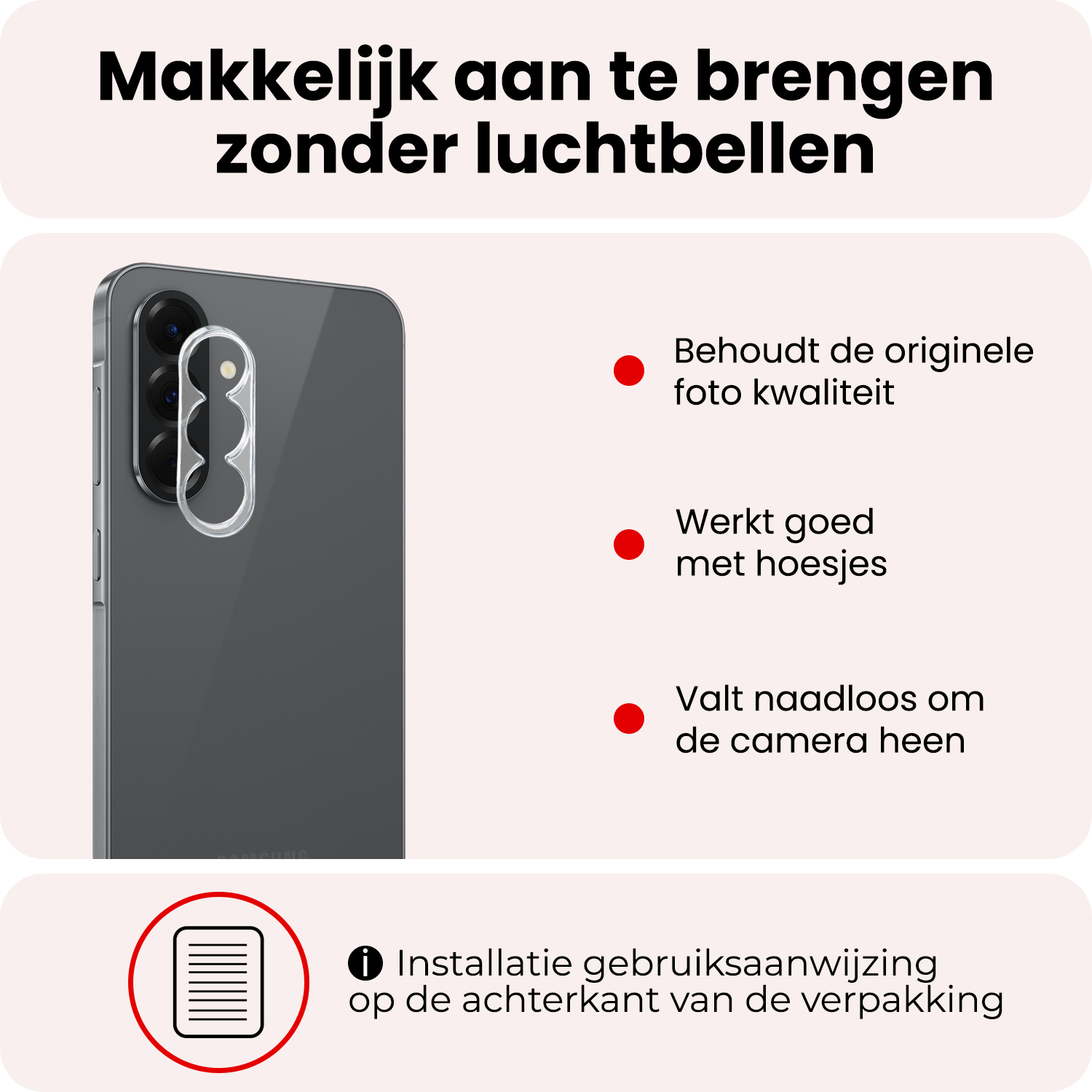 NoXx NoXx Samsung Galaxy A37 Camera Screenprotector