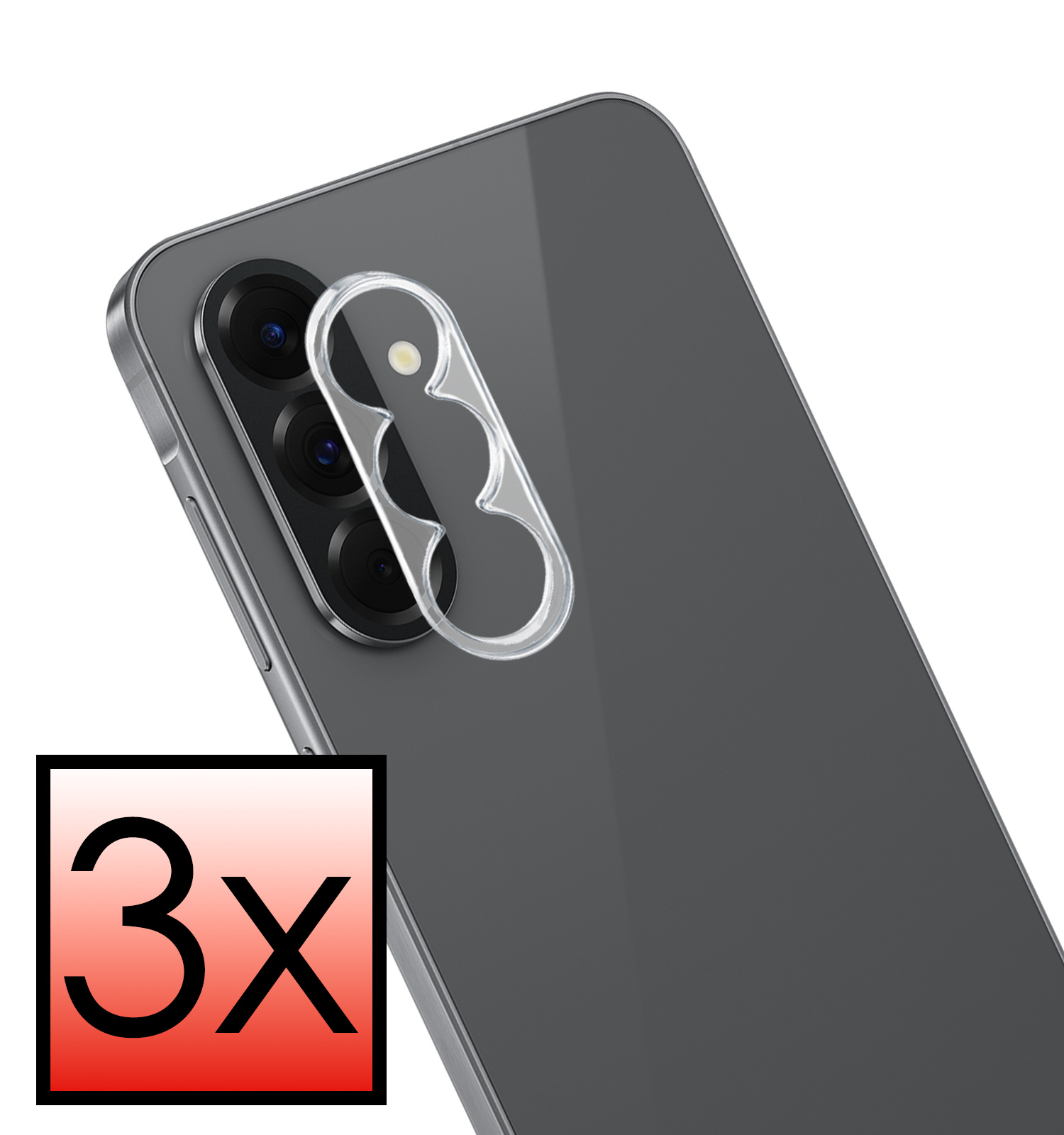 NoXx NoXx Samsung Galaxy A37 Camera Screenprotector - 3 PACK