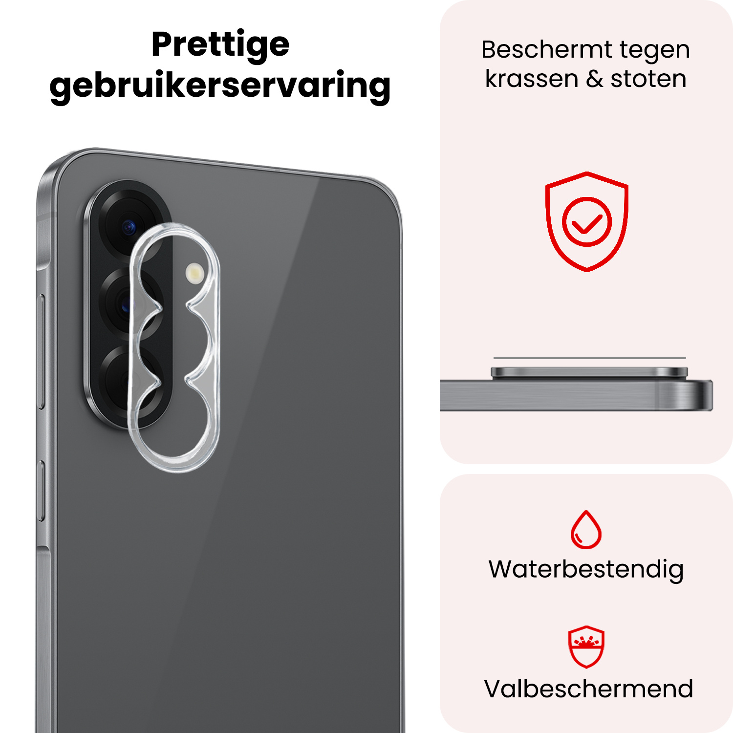 NoXx NoXx Samsung Galaxy A37 Camera Screenprotector - 3 PACK