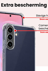 NoXx NoXx Samsung Galaxy A37 Hoesje Shockproof - Transparant - 2 PACK