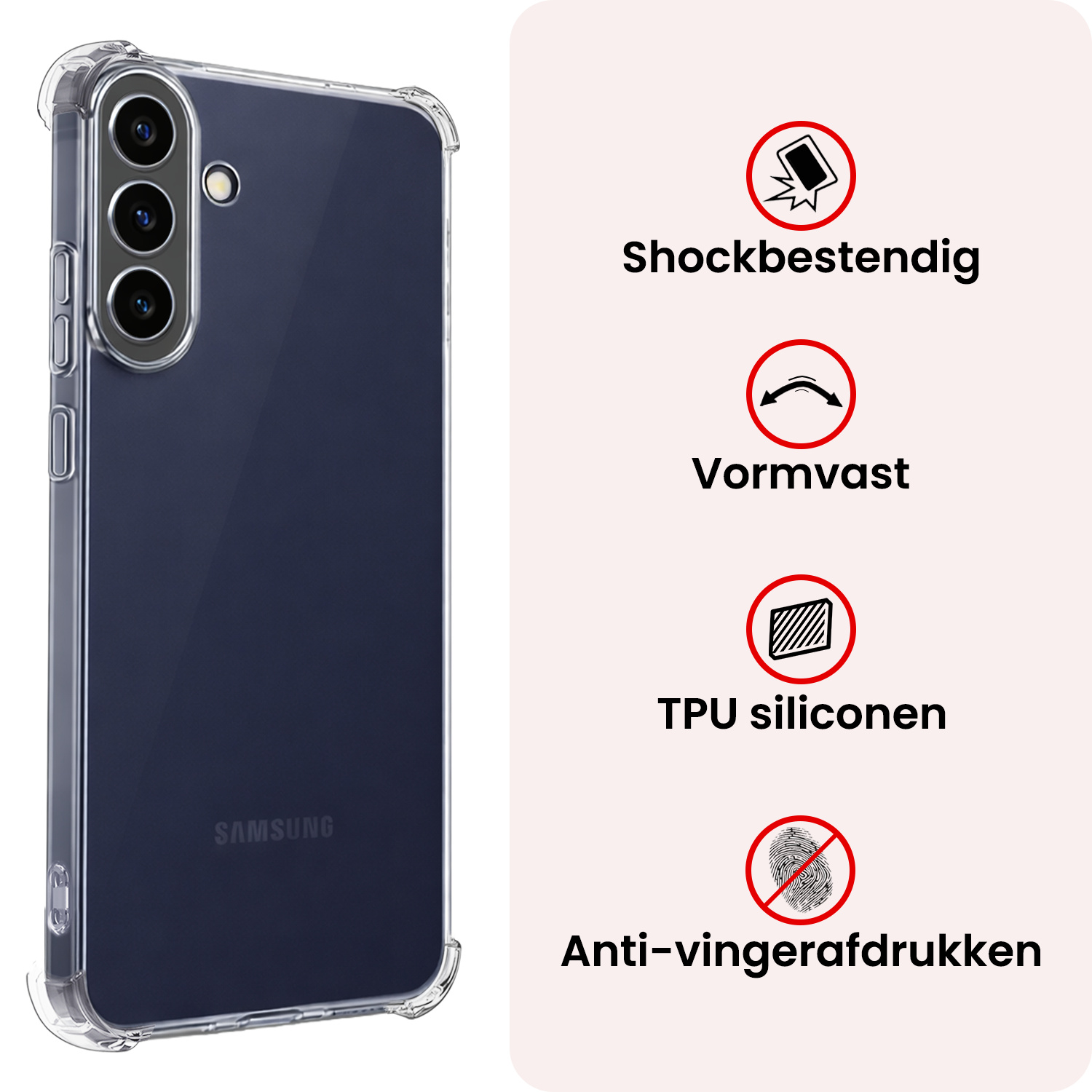 NoXx NoXx Samsung Galaxy A37 Hoesje Shockproof Met Screenprotector