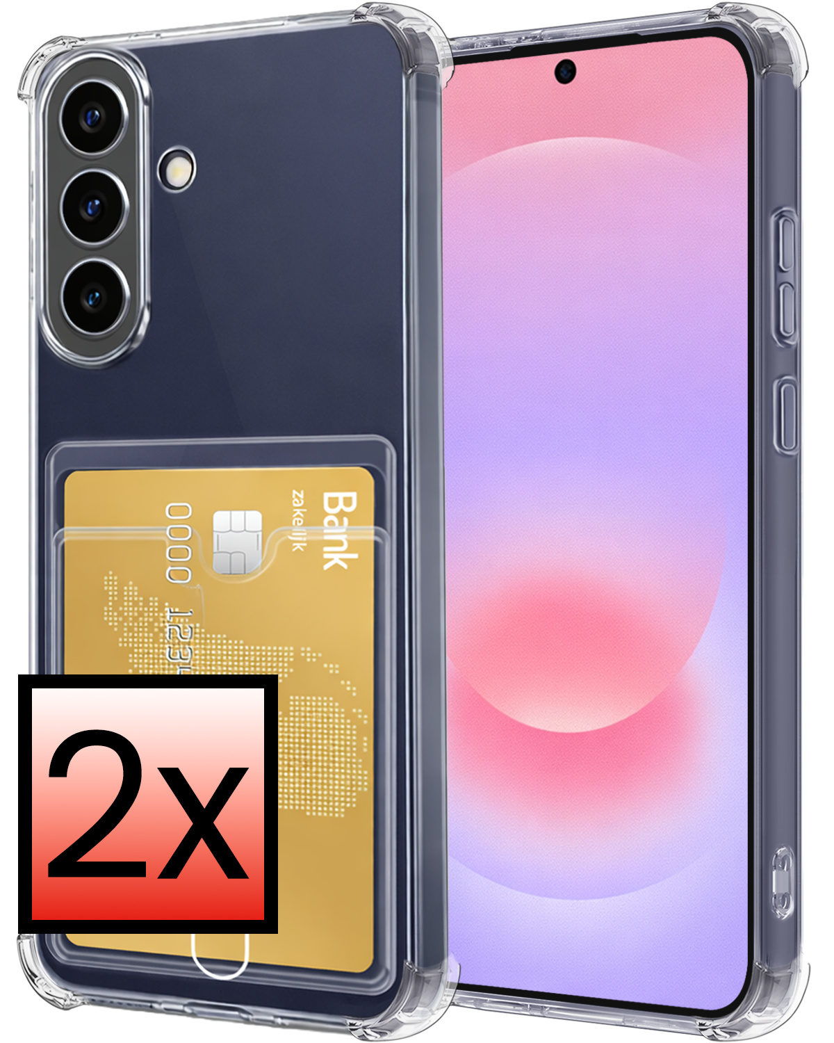 NoXx NoXx Samsung Galaxy A37 Hoesje Pashouder - 2 PACK