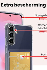 NoXx NoXx Samsung Galaxy A37 Hoesje Pashouder Met 2x Screenprotector