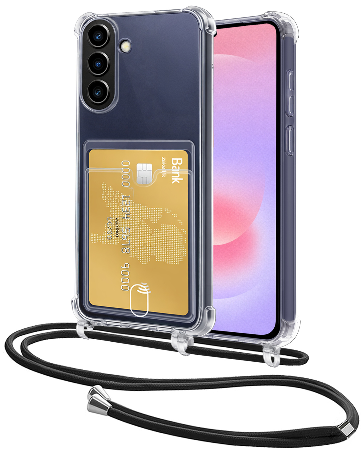 NoXx NoXx Samsung Galaxy A37 Hoesje Pashouder met Koord