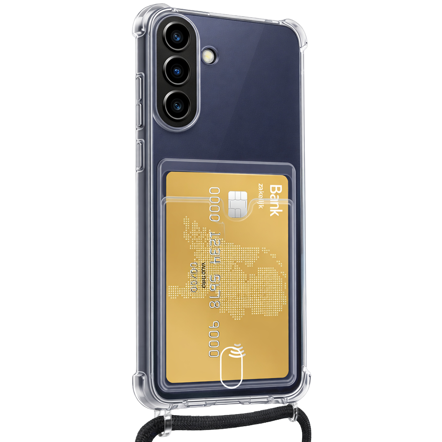 NoXx NoXx Samsung Galaxy A37 Hoesje Pashouder met Koord