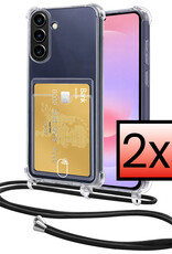 NoXx NoXx Samsung Galaxy A37 Hoesje Pashouder met Koord - 2 PACK