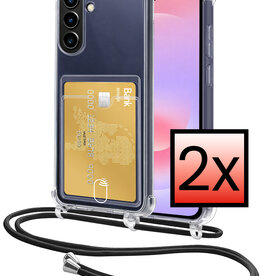 NoXx NoXx Samsung Galaxy A37 Hoesje Pashouder met Koord - 2 PACK