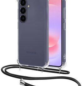 NoXx NoXx Samsung Galaxy A37 Hoesje Transparant Shockproof Met Zwart Koord