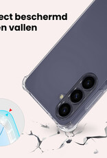 NoXx NoXx Samsung Galaxy A37 Hoesje Transparant Shockproof Met Zwart Koord