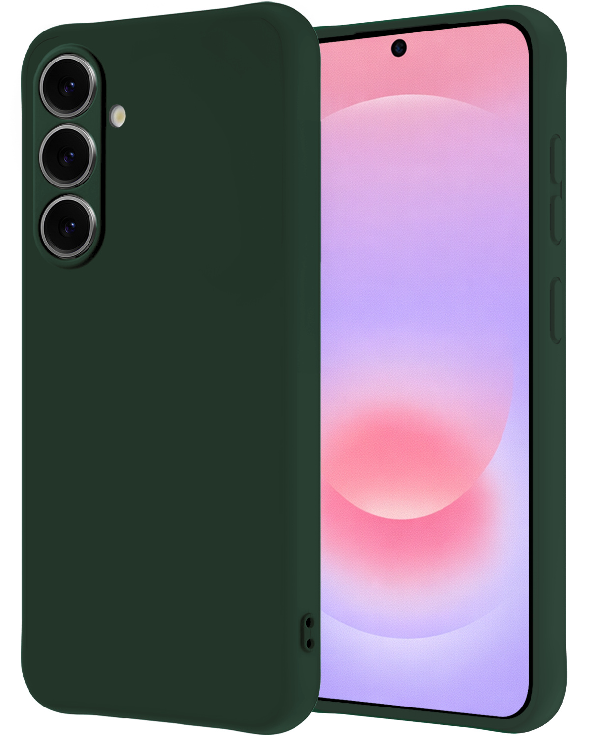 NoXx NoXx Samsung Galaxy A37 Hoesje Siliconen - Donkergroen