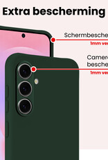 NoXx NoXx Samsung Galaxy A37 Hoesje Siliconen - Donkergroen