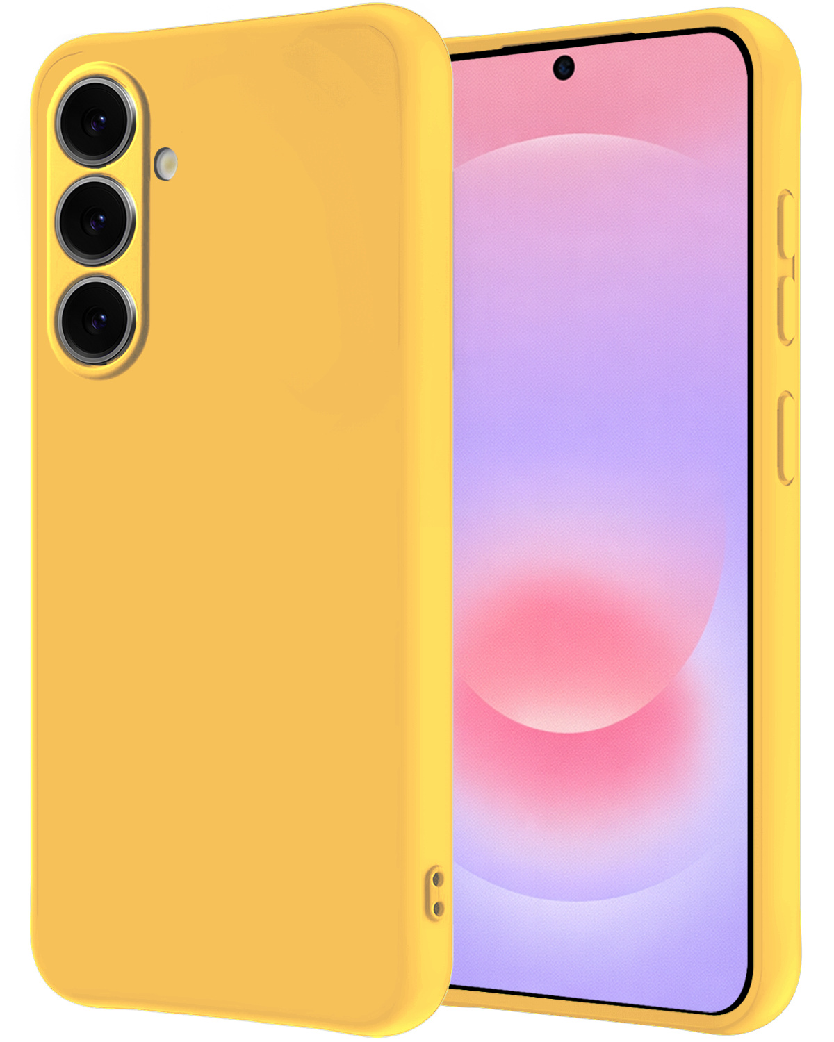 NoXx NoXx Samsung Galaxy A37 Hoesje Siliconen - Geel