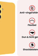 NoXx NoXx Samsung Galaxy A37 Hoesje Siliconen - Geel