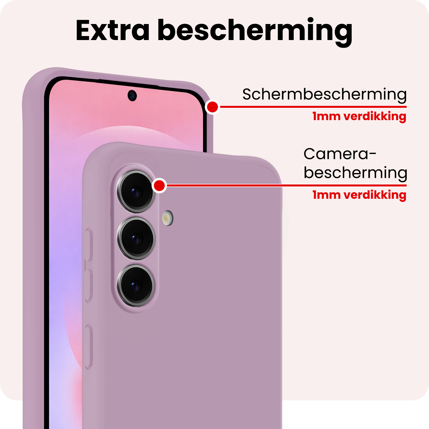 NoXx NoXx Samsung Galaxy A37 Hoesje Siliconen - Lila