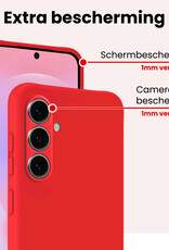 NoXx NoXx Samsung Galaxy A37 Hoesje Siliconen - Rood