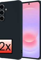 NoXx NoXx Samsung Galaxy A37 Hoesje Siliconen - Donkerblauw - 2 PACK