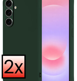 NoXx NoXx Samsung Galaxy A37 Hoesje Siliconen - Donkergroen - 2 PACK