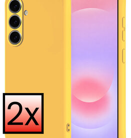 NoXx NoXx Samsung Galaxy A37 Hoesje Siliconen - Geel - 2 PACK
