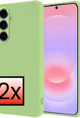 NoXx NoXx Samsung Galaxy A37 Hoesje Siliconen - Groen - 2 PACK