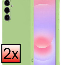 NoXx NoXx Samsung Galaxy A37 Hoesje Siliconen - Groen - 2 PACK