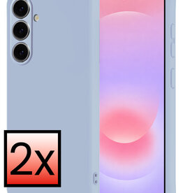 NoXx NoXx Samsung Galaxy A37 Hoesje Siliconen - Lichtblauw - 2 PACK