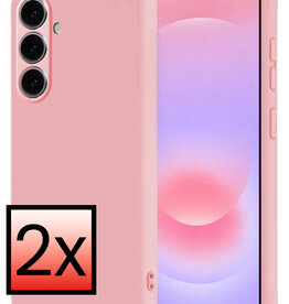 NoXx NoXx Samsung Galaxy A37 Hoesje Siliconen - Lichtroze - 2 PACK