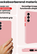 NoXx NoXx Samsung Galaxy A37 Hoesje Siliconen - Lichtroze - 2 PACK